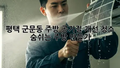 평택 군문동 주방 공기질 개선 청소: 숨쉬는 주방 만들기